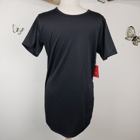 Jaflds black long black tee - Picture 1 of 8